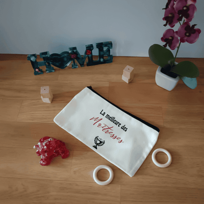 Trousse en coton personnalisable "Maîtresse"
